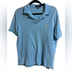 Polo Ralph Lauren Men’s Medium Classic Fit Blue Polo Shirt Cotton